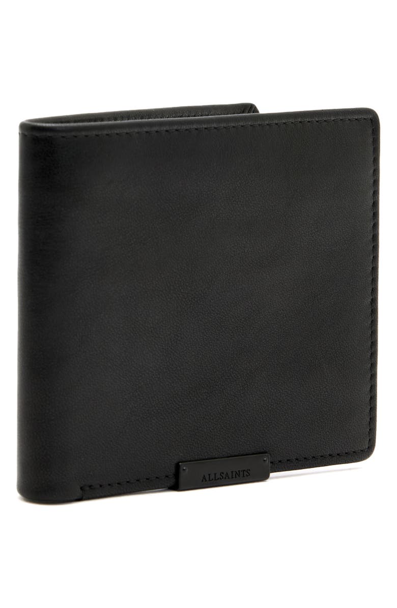 AllSaints Attain Leather Cardholder, Alternate, color, 