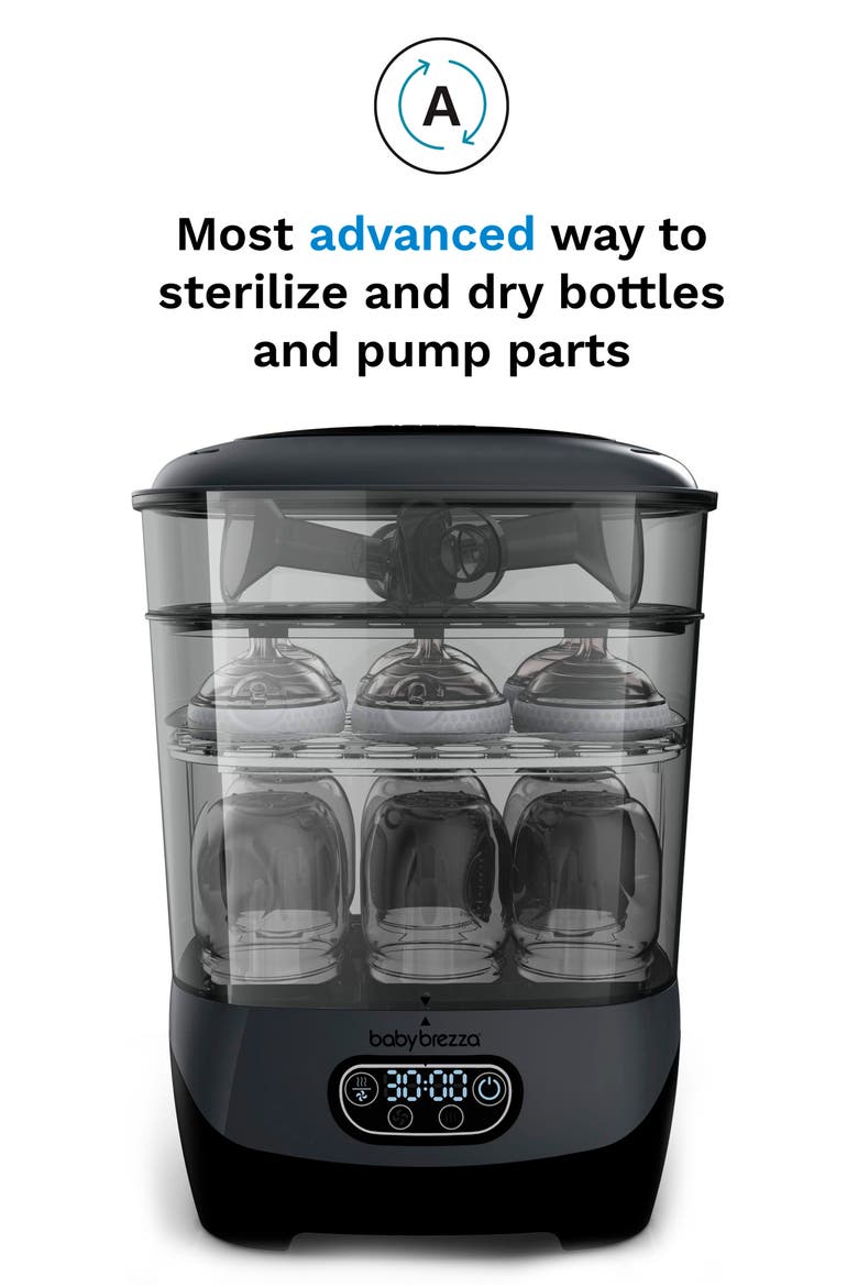 One Step Bottle Sterilizer/Dryer Advanced, Alternate, color, CHARCOAL