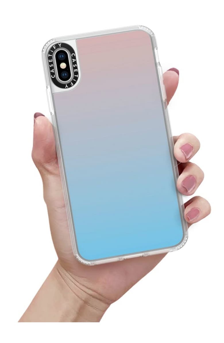 CASETiFY Blue Pink Gradient iPhone X/Xs Phone Case, Alternate, color, 