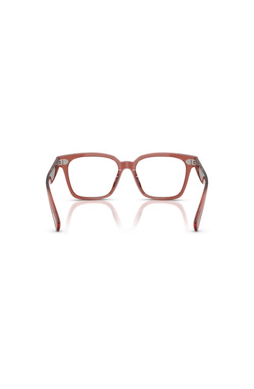 Oliver Peoples 51mm Rectangle Optical Glasses In Brown