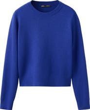 MANGO Fine Knit Crewneck Sweater