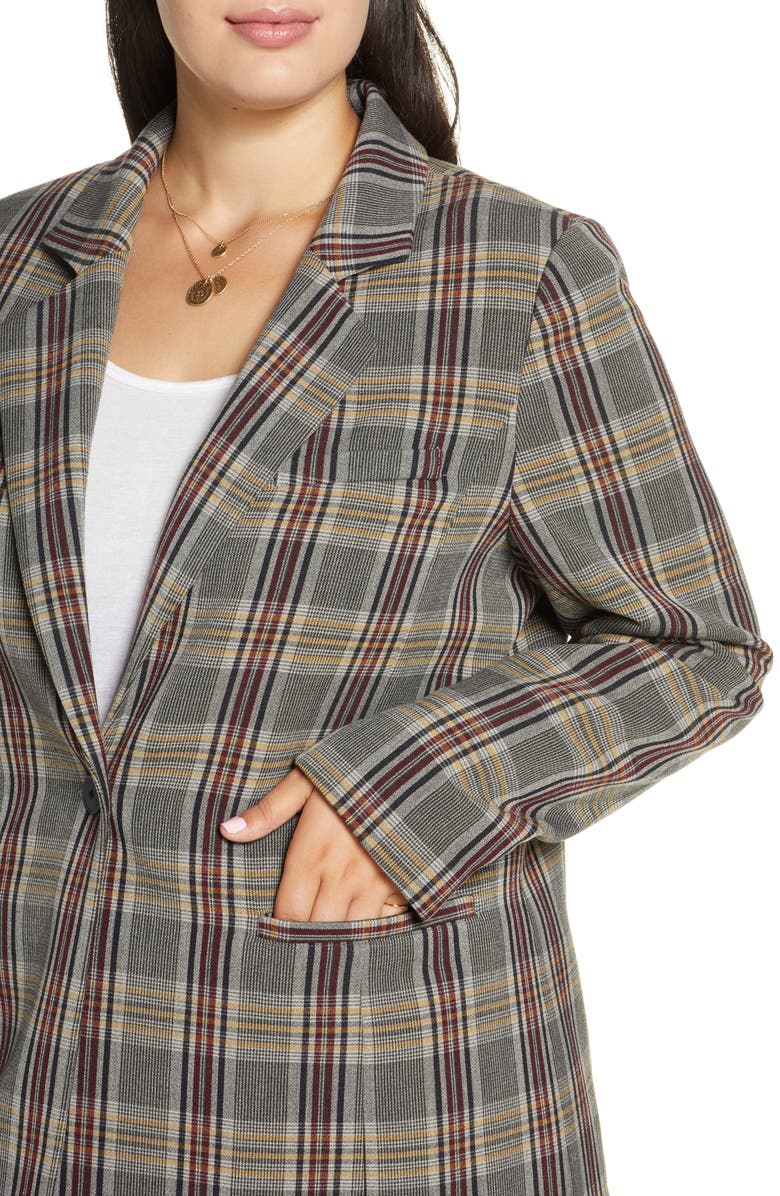 Treasure & Bond Menswear Plaid Blazer, Alternate, color, 