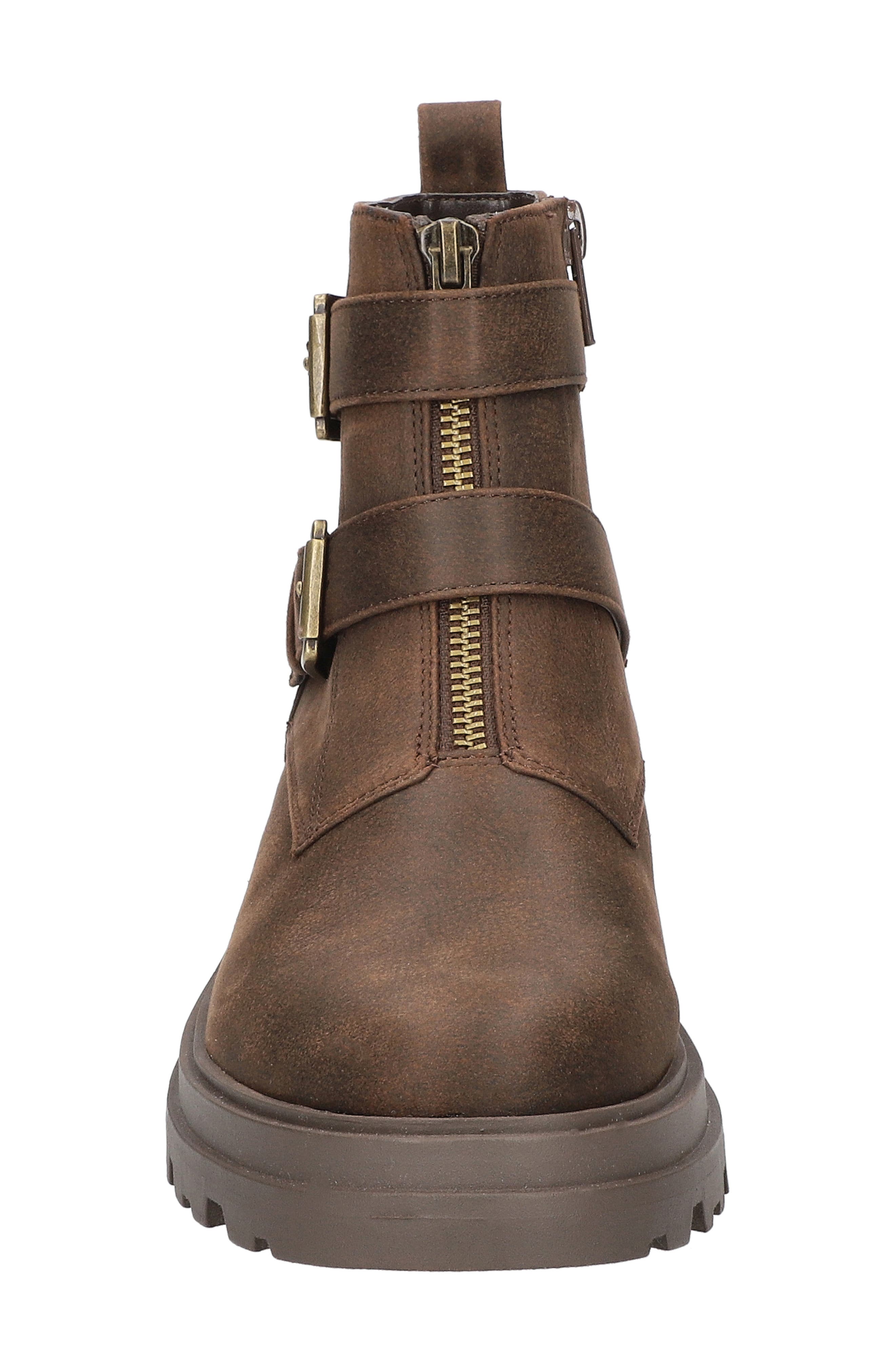 Arcadia Buckle Boot, Alternate, color, BROWN