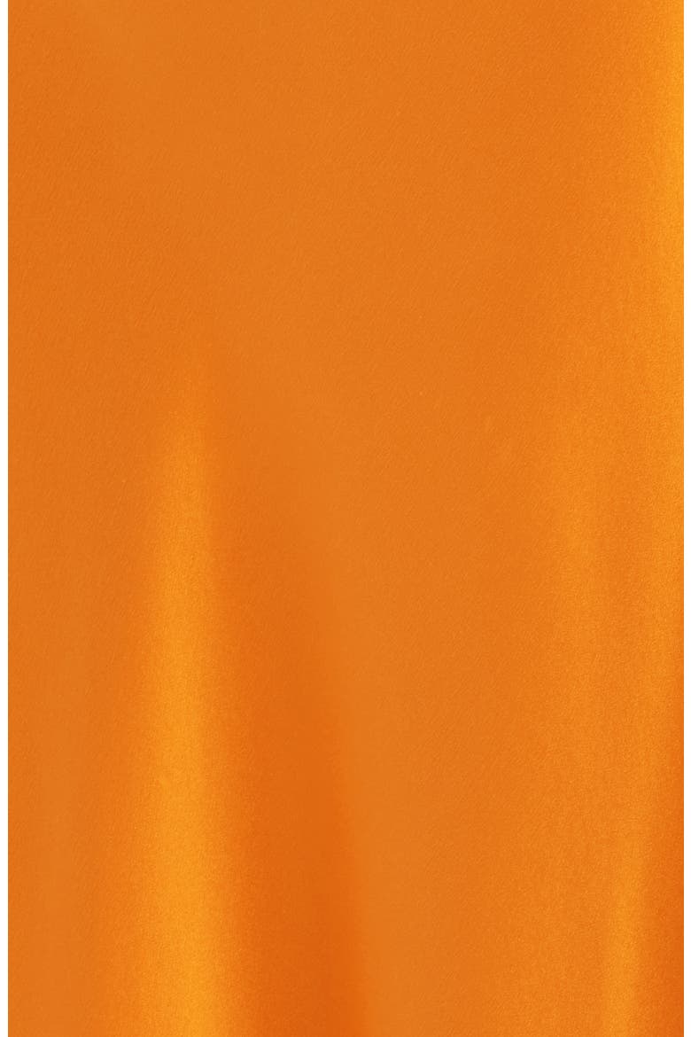 Fiona Lace Trim Silk Blend Maxi Dress, Alternate, color, TANGERINE