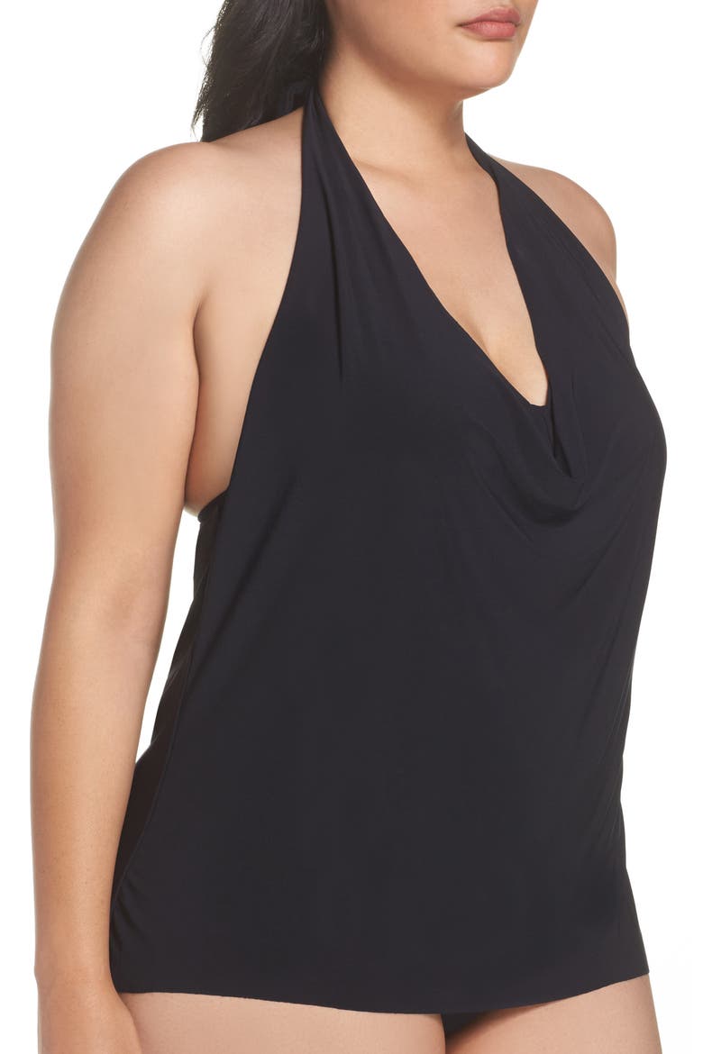 Sophie Underwire Tankini Top, Alternate, color, BLACK