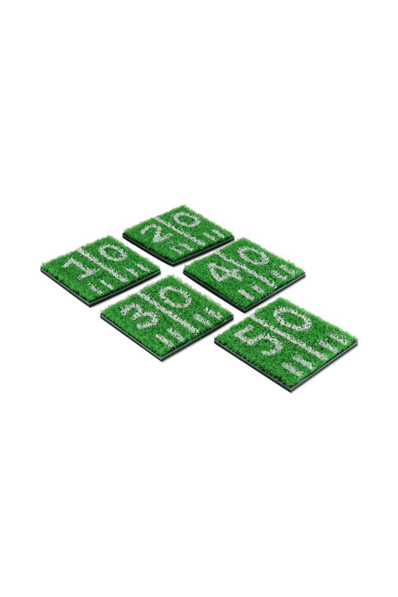 Home Turf Coasters, Set of 5, Main, color, Green