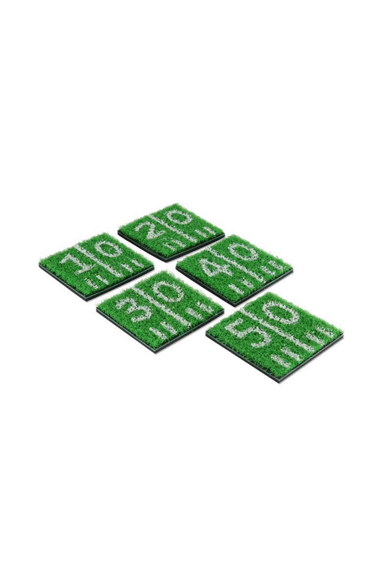 TrueZoo Home Turf Coasters, Set of 5, Main, color, Green