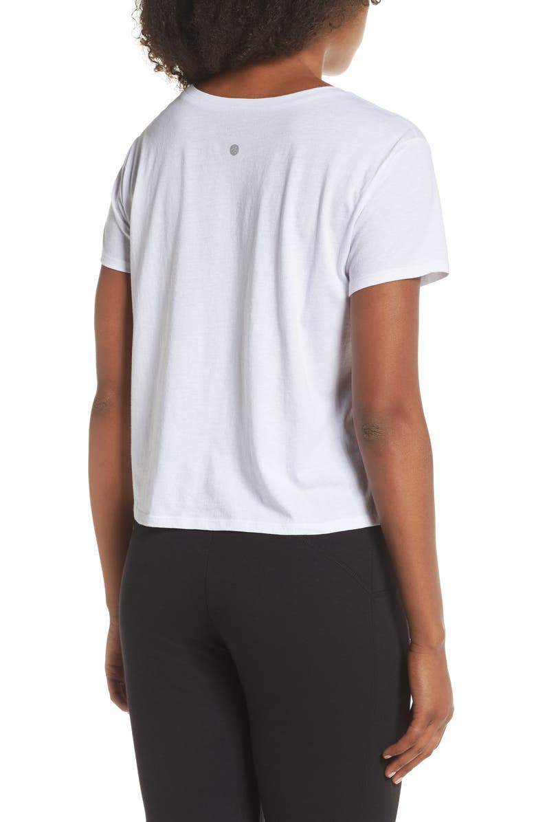 Zella Graphic Crop Tee, Alternate, color,