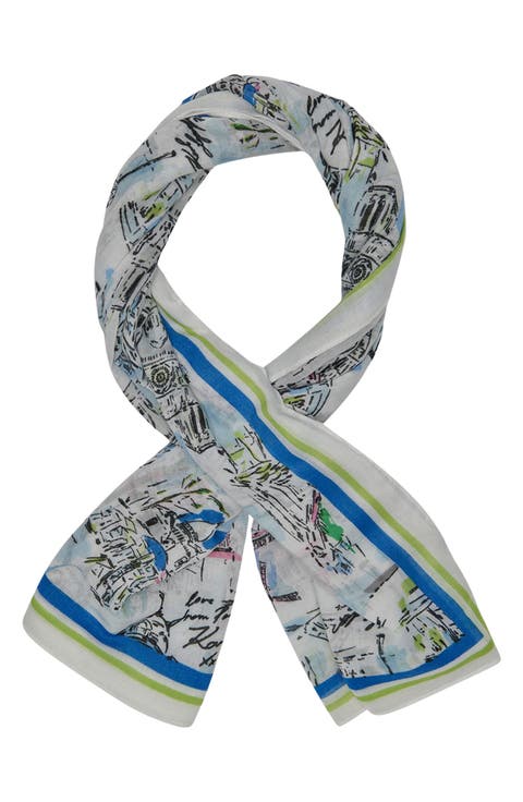 April in Paris Square Scarf