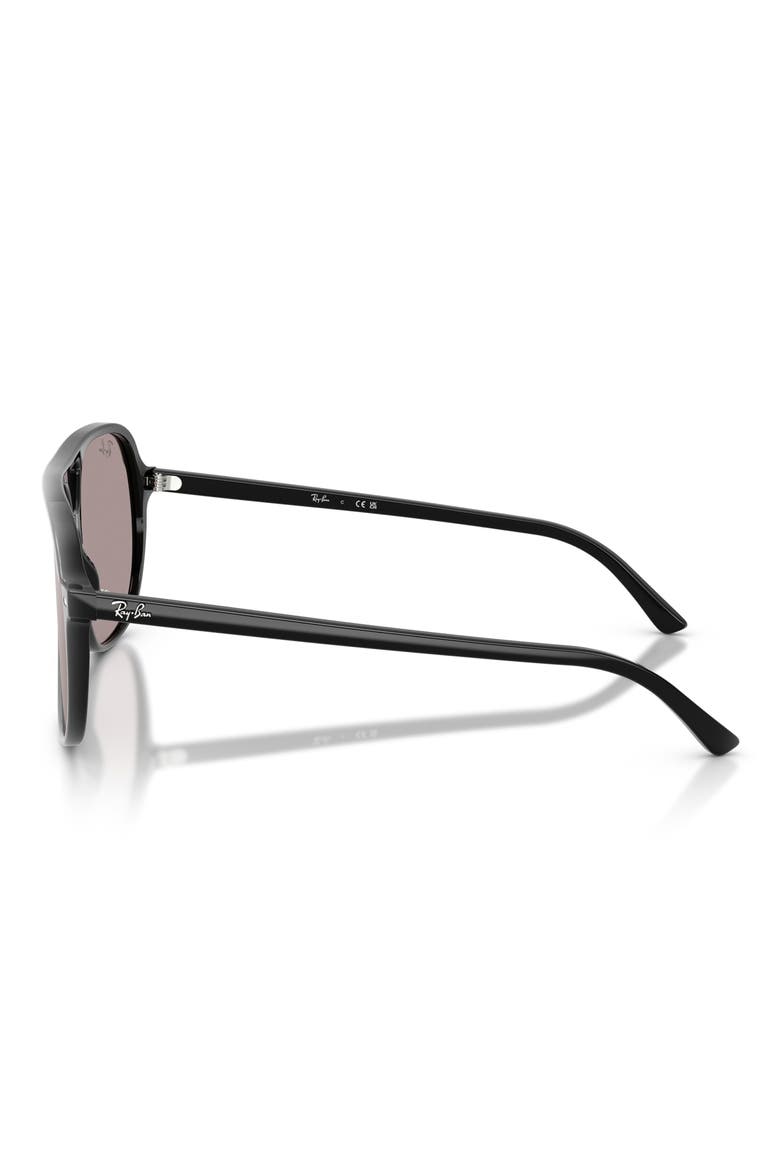 Bill 60mm Square Sunglasses, Alternate, color, BLACK / VIOLET