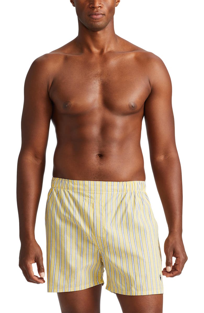 Polo Ralph Lauren Assorted 5-Pack Woven Cotton Boxers, Alternate, color,