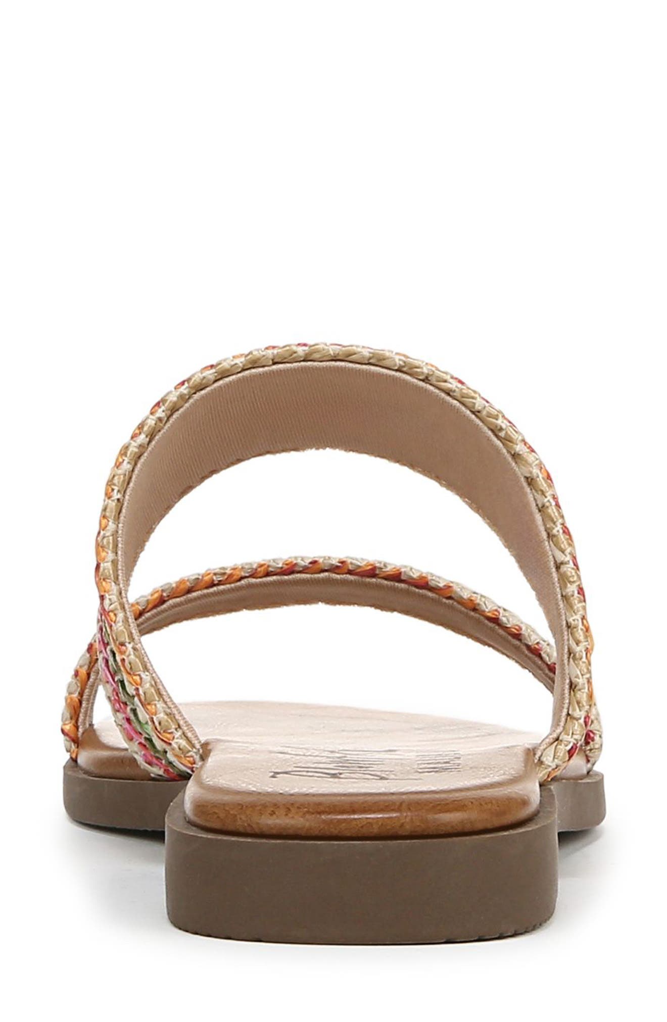 Blowfish Malibu Curtis 2 Woven Slide Sandal, Alternate, color, Multi Faux Raffia