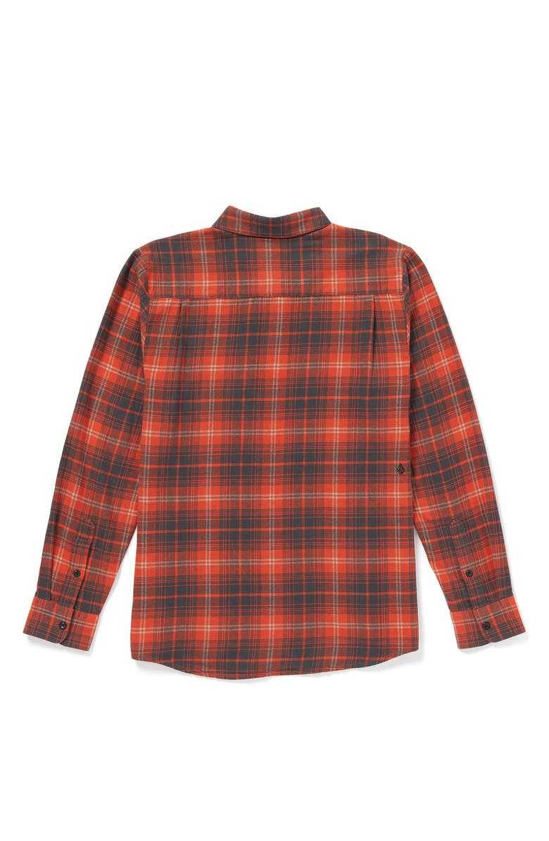 Volcom Caden Plaid Button-Up Shirt, Alternate, color, 