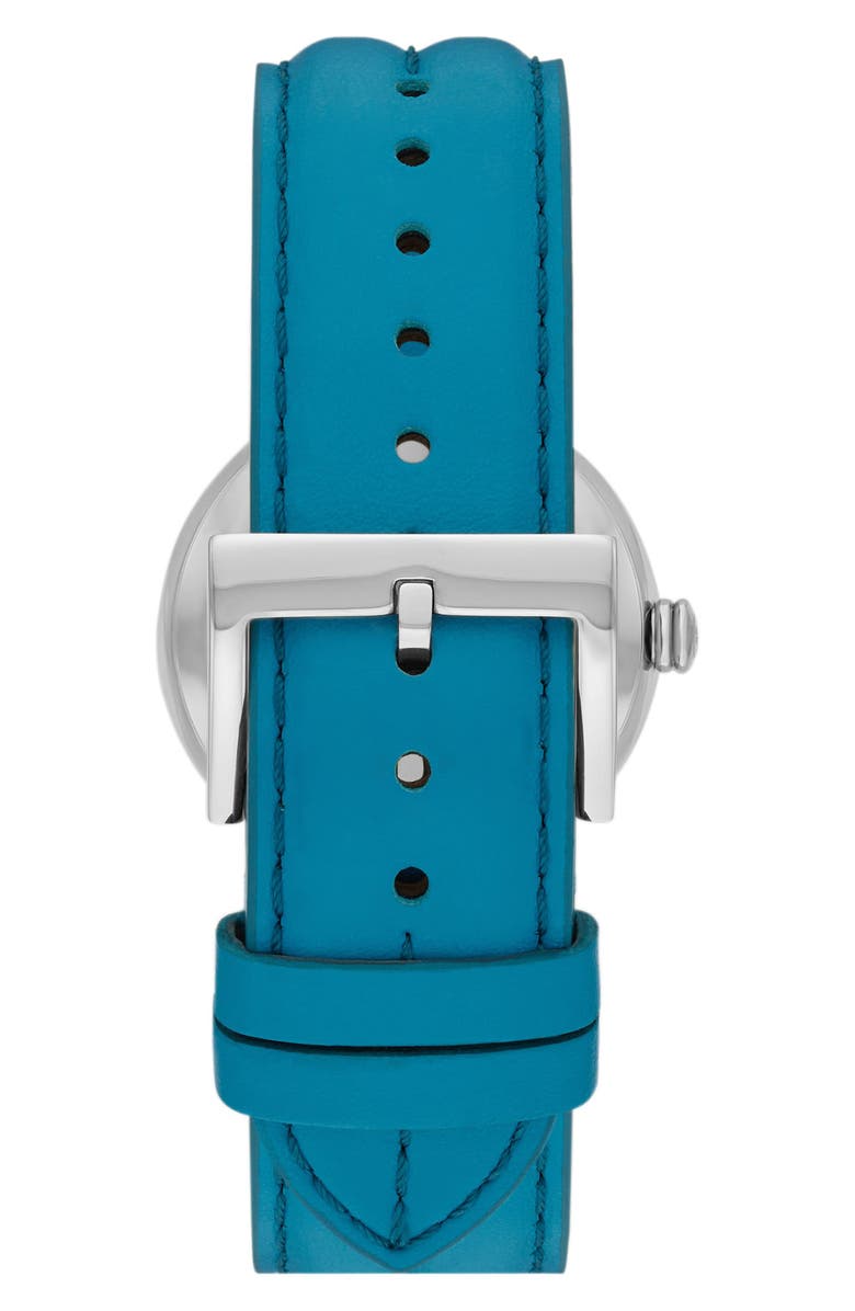 Tory Burch The Kira Leather Strap Watch, 30mm, Alternate, color, 