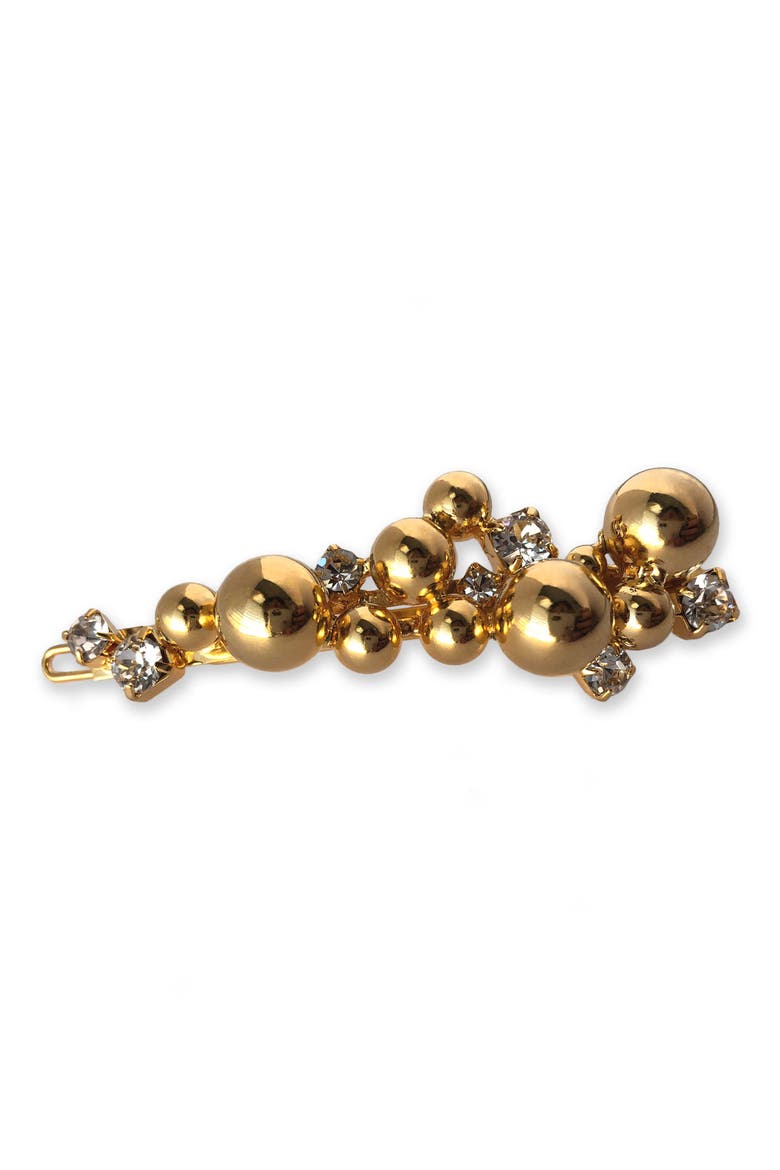 Antique Crystal Clip, Main, color, ANTIQUE GOLD