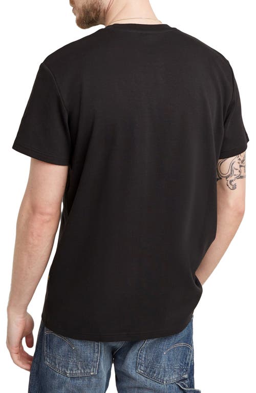 G-star G-script Graphic T-shirt In Dark Black