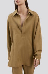 MANGO Oversize Popover Shirt