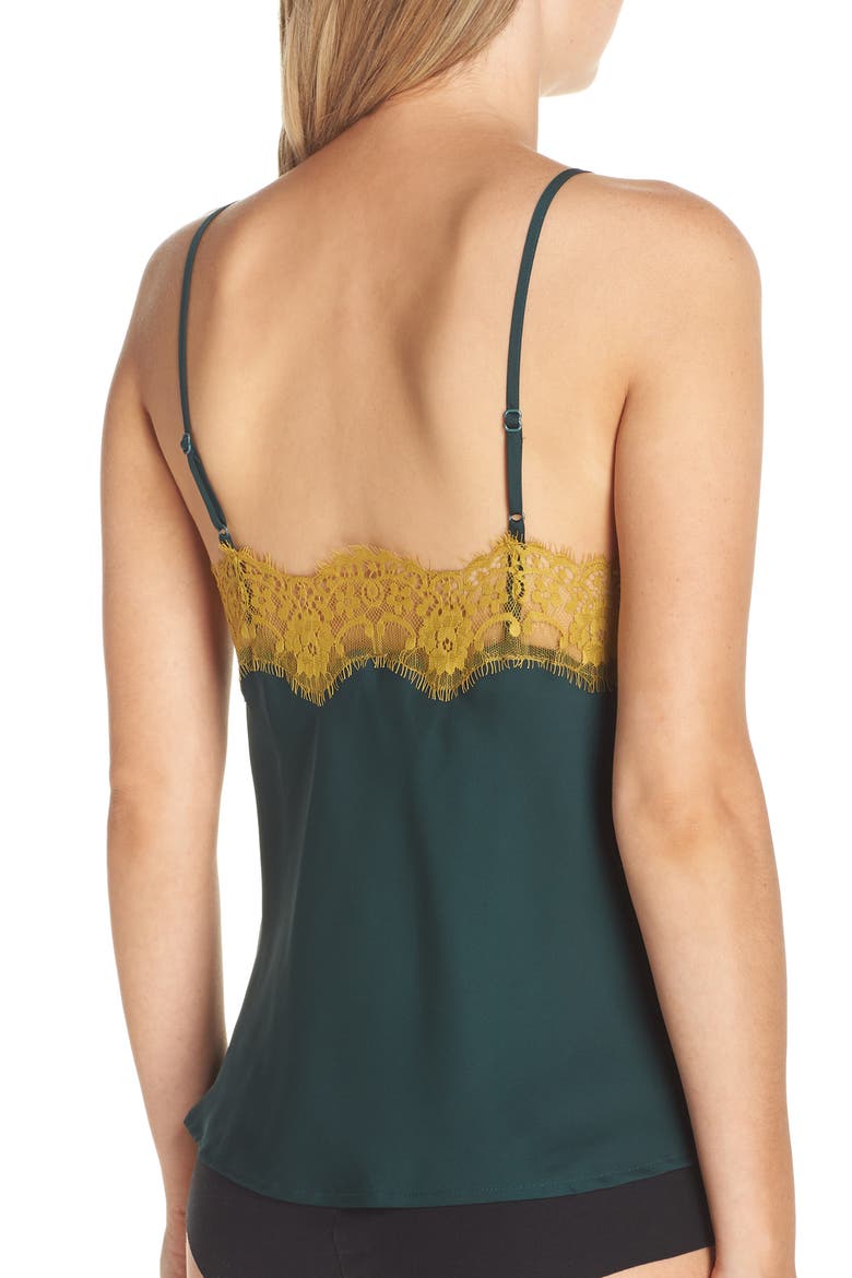 x Atlantic-Pacific Satin Camisole, Alternate, color, GREEN PARK