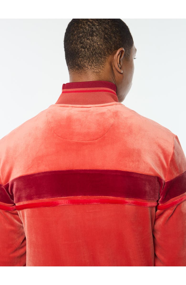 Sergio Tacchini Damarindo Velour Track Jacket, Alternate, color, Hot Sauce