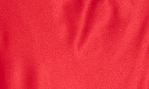 Renee C Satin A-line Skirt In Red