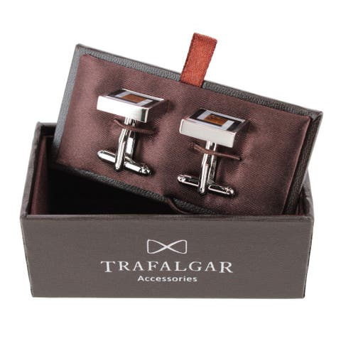 Dallas Square Joint Stone Cufflinks