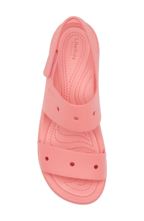 Crocs Brooklyn Slingback Platform Wedge Sandal In Hot Blush