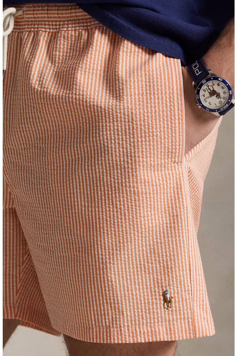 Traveler Classic Swim Trunks, Alternate, color, CLASSIC PEACH STRIPE