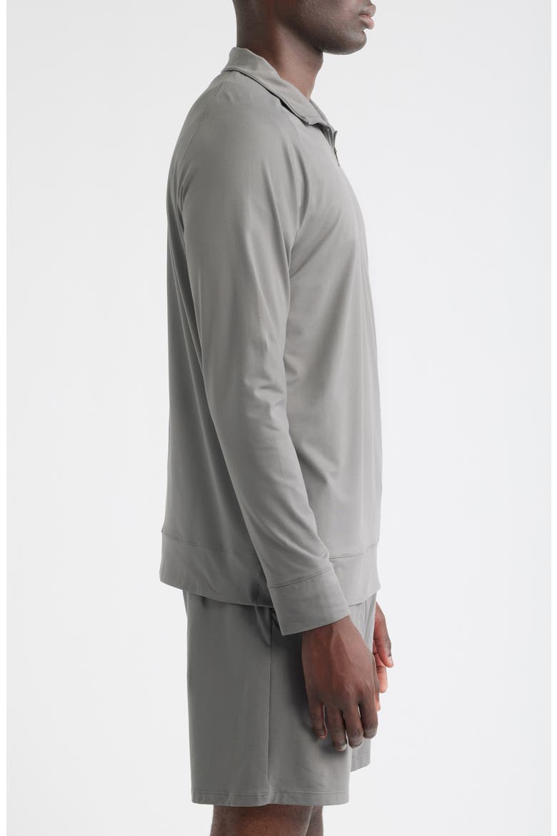 Live In Performance Quarter Zip Pullover, Alternate, color, GREY PEWTER
