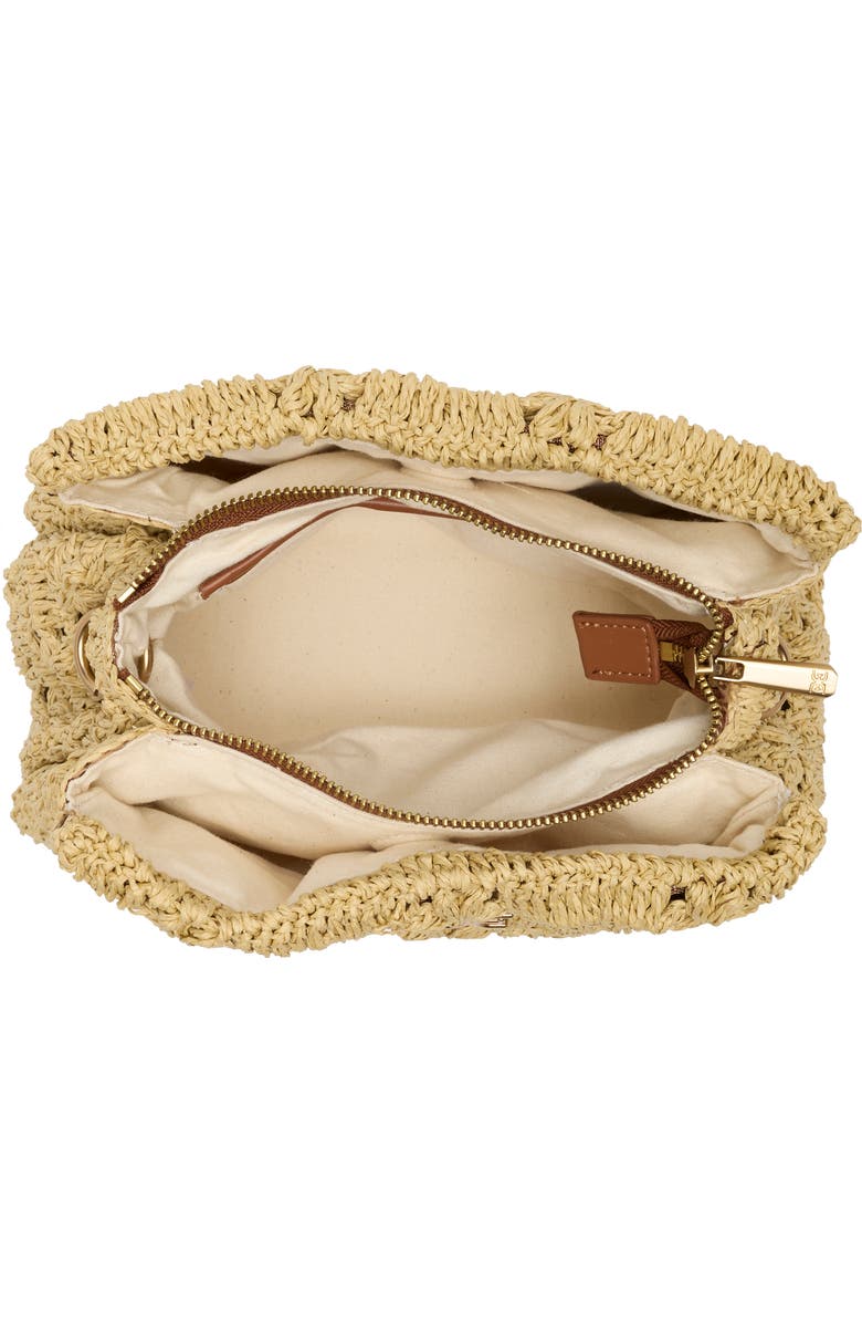 Sam Edelman Layla Floral Raffia Shoulder Bag, Alternate, color,