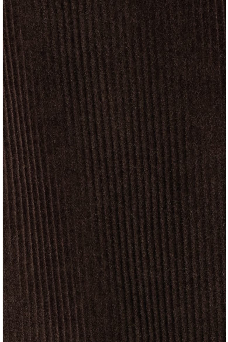 Lara Cotton Blend Corduroy Bomber Jacket, Alternate, color, DARK BROWN
