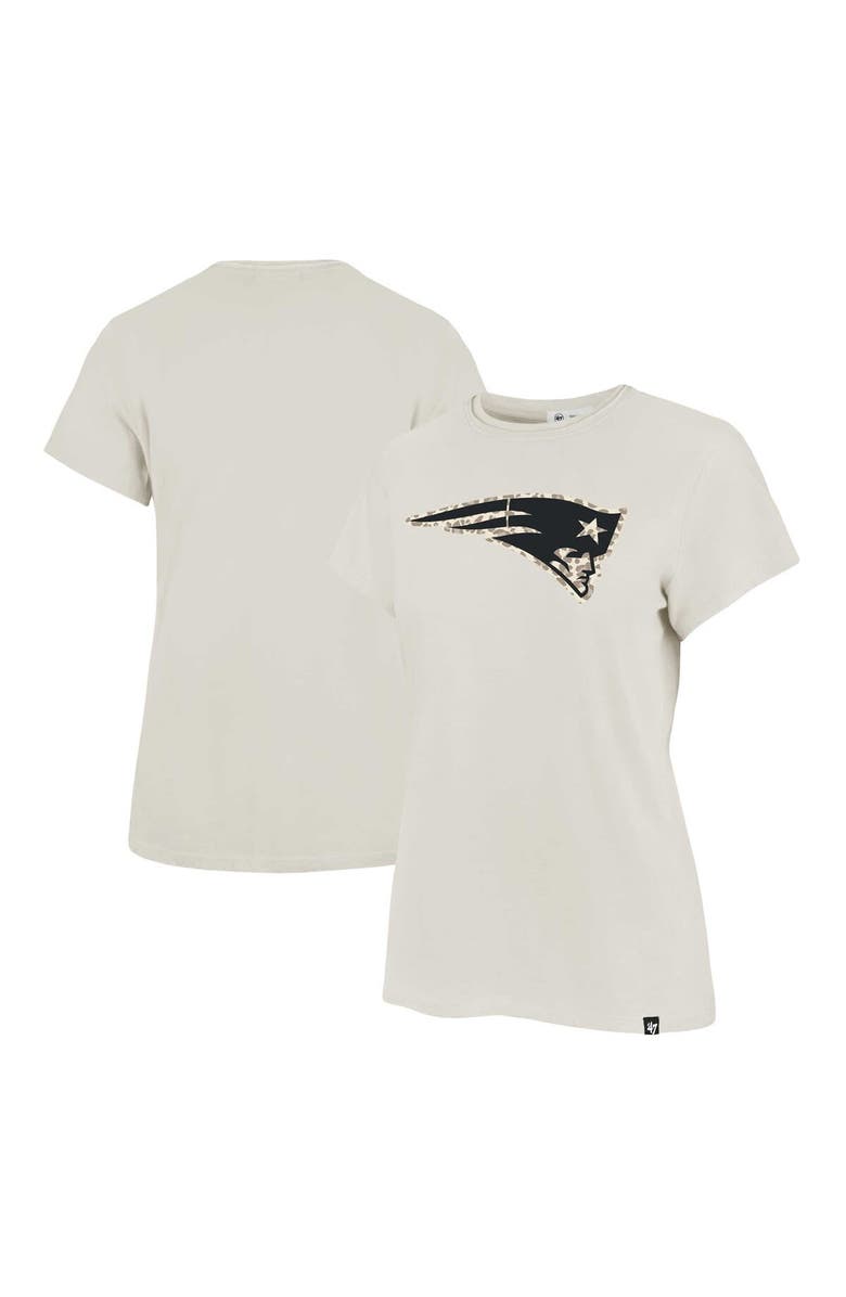 '47 Women's '47 Cream New England Patriots Panthera Frankie T-Shirt, Main, color, Cream
