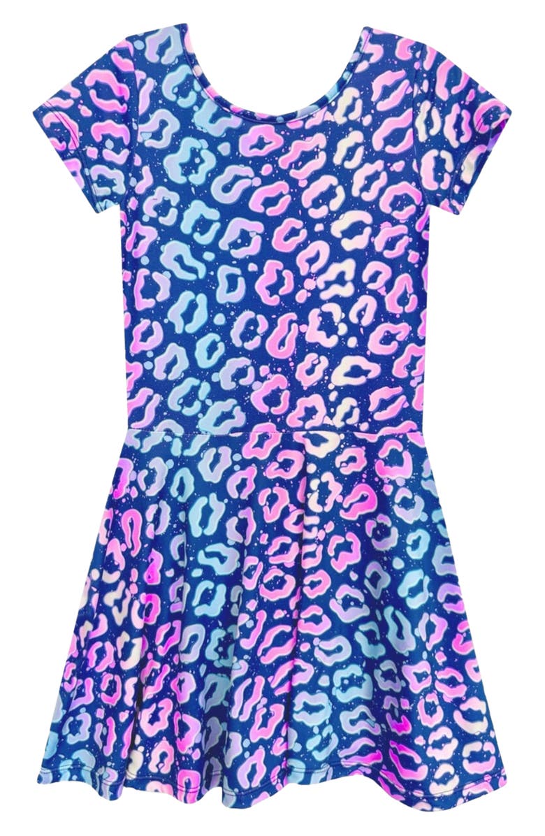 PixieLane Kids' Simply Soft Short Sleeve Skater Dress, Main, color, 