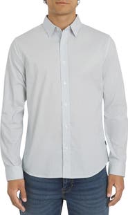 DKNY SPORTSWEAR Samuel Stretch Cotton Button-Up Shirt