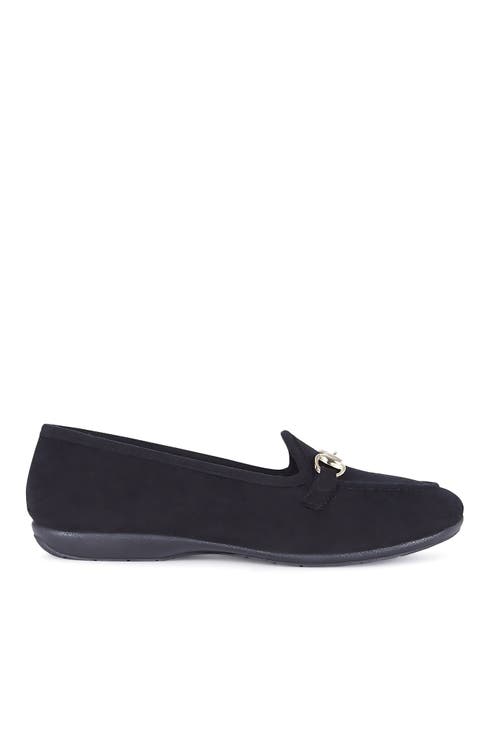 Royal Suede Buckle Slipper (Women)