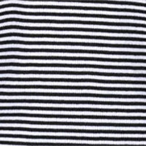 Turtledove London Organic Cotton Nora Stripe Print Top In Black