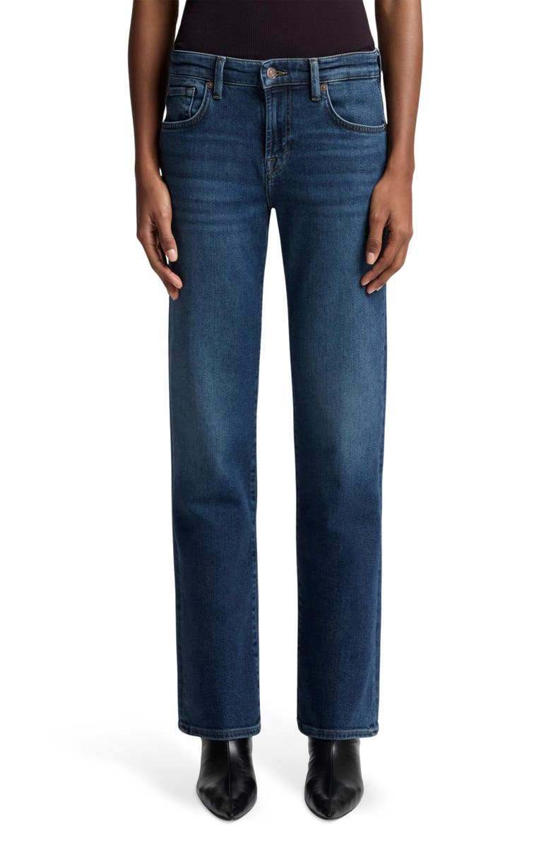 7 For All Mankind Calie Ankle Straight Leg Jeans, Main, color, Cisco