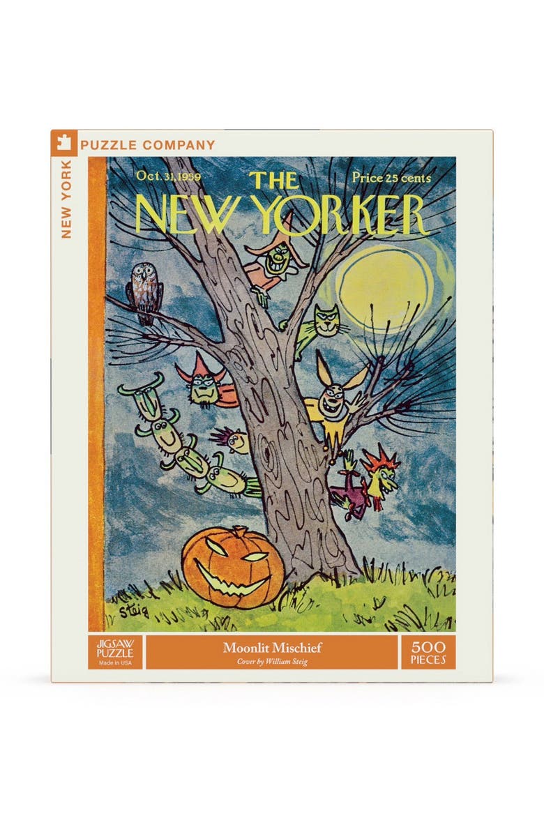 NEW YORK PUZZLE COMPANY Moonlit Mischief 500 Piece Puzzle, Alternate, color, NO COLOR