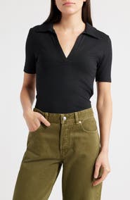 Madewell Drapey Rib Polo