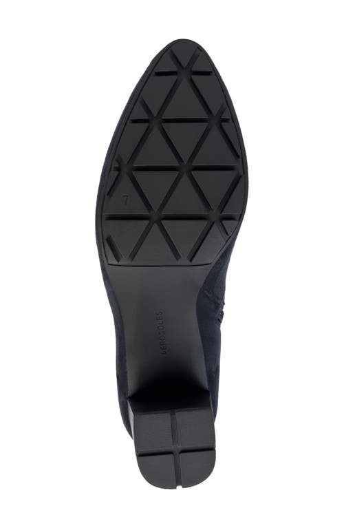 Aerosoles Brynn Block Heel Boot In Blue