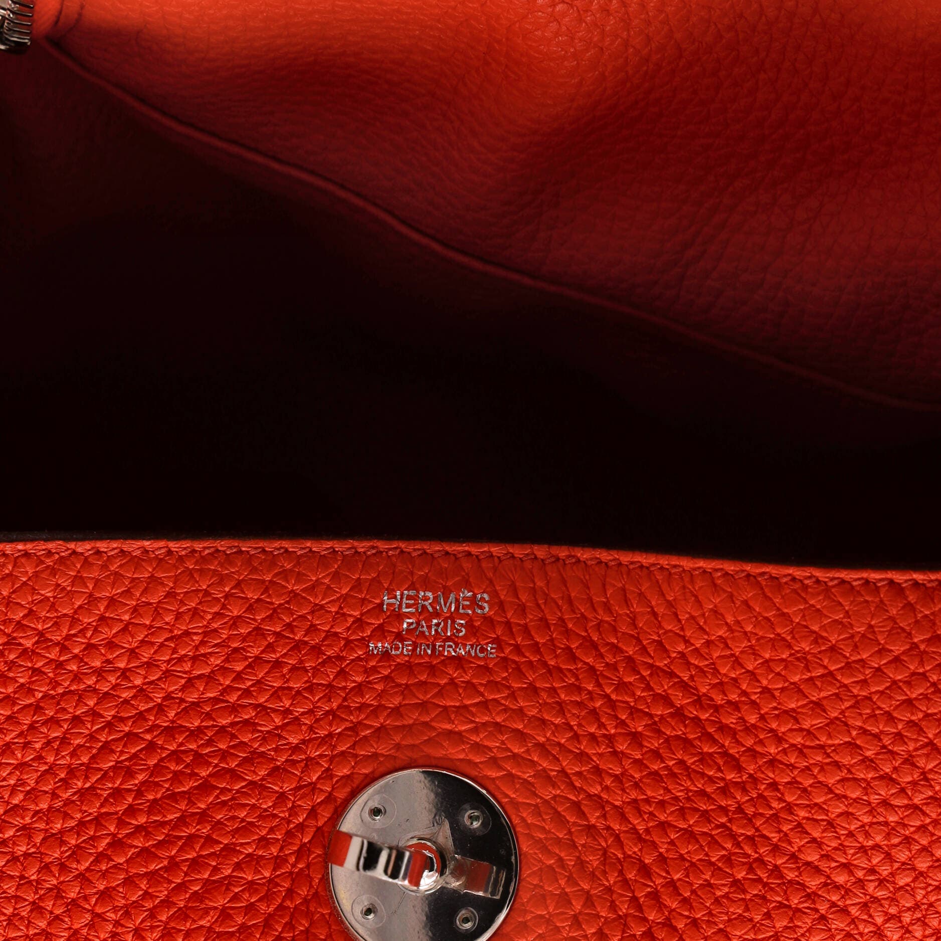 Pre-Owned Hermes Lindy Bag Clemence 30, Alternate, color, Orange Poppy