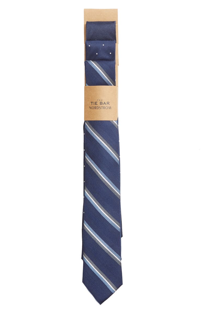 The Tie Bar 3-Pack Navy Tie Set, Alternate, color, 