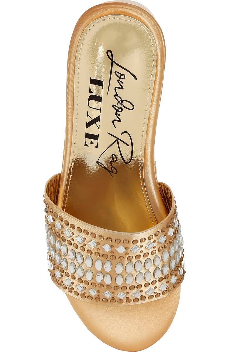 LONDON RAG Batanga Platform Wedge Sandal, Alternate, color, Gold