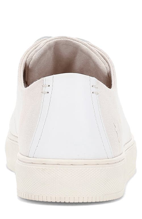 Frye Astor Cap Toe Low Top Sneaker In White
