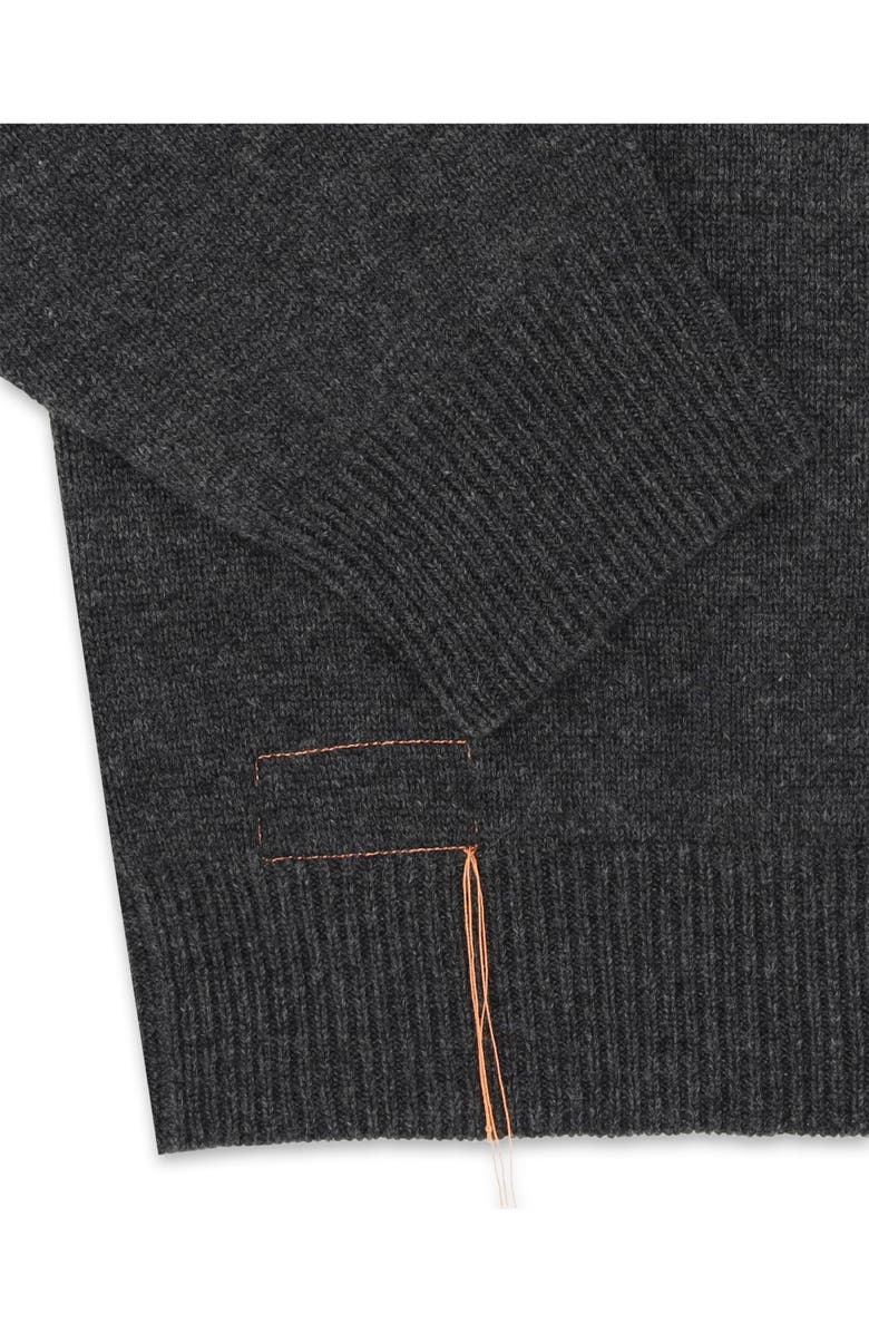 Fortela Cashmere V-Neck Sweater, Alternate, color, Melange Grey