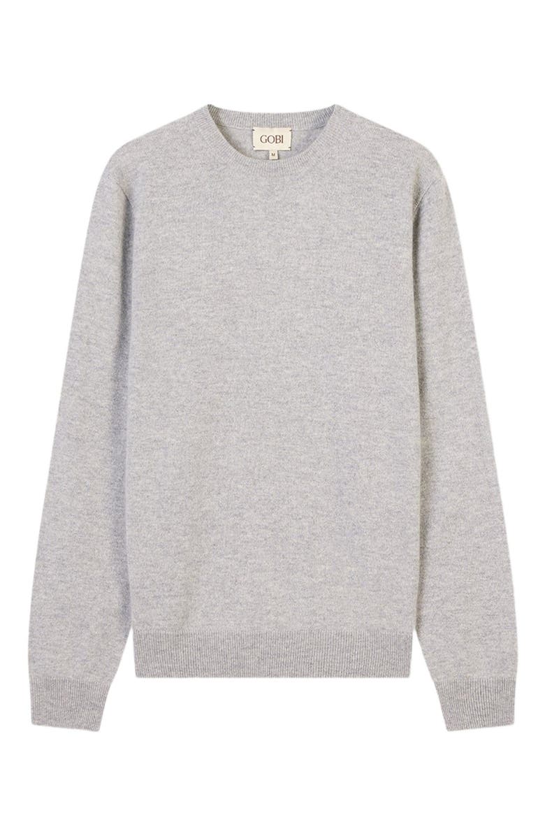 GOBI Mongolian Cashmere Essential Crewneck Cashmere Sweater, Main, color, High Rise