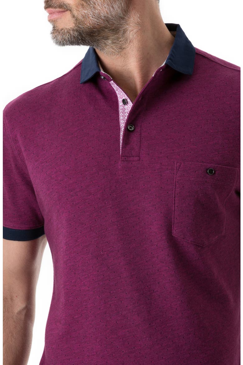 Gap Road Jacquard Polo, Alternate, color, CERISE
