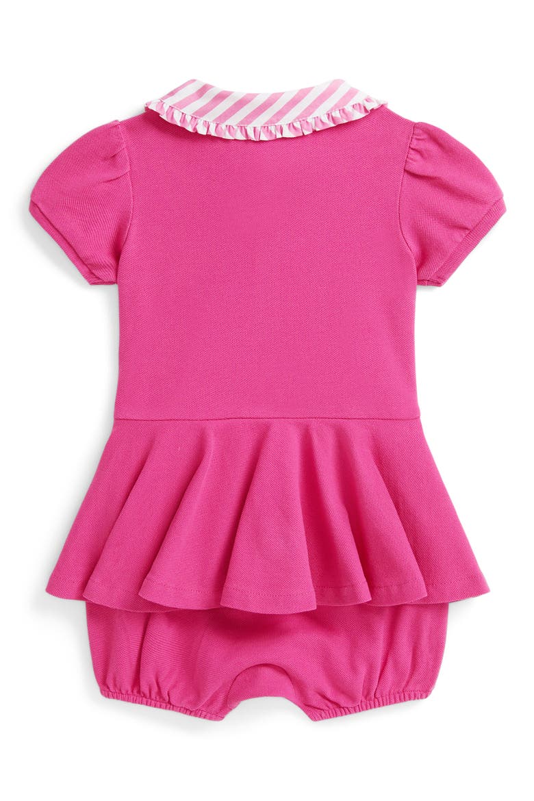 Stretch Cotton Shortall, Infant, Alternate, color, COLLEGE PINK