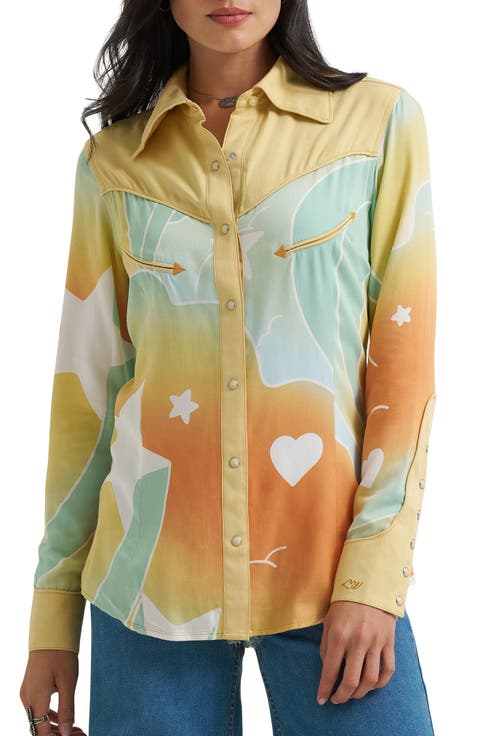 Printed Western Shirt