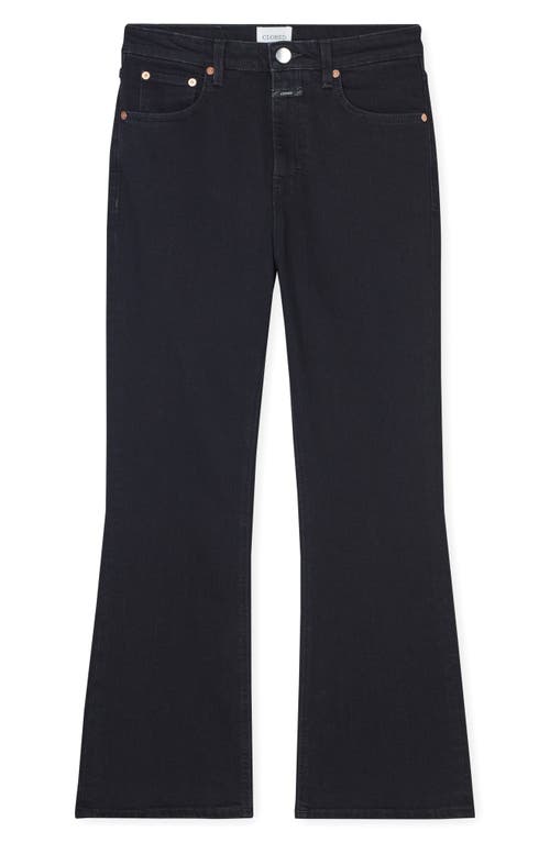 Closed Hi-sun Crop Flare Leg Jeans In Black