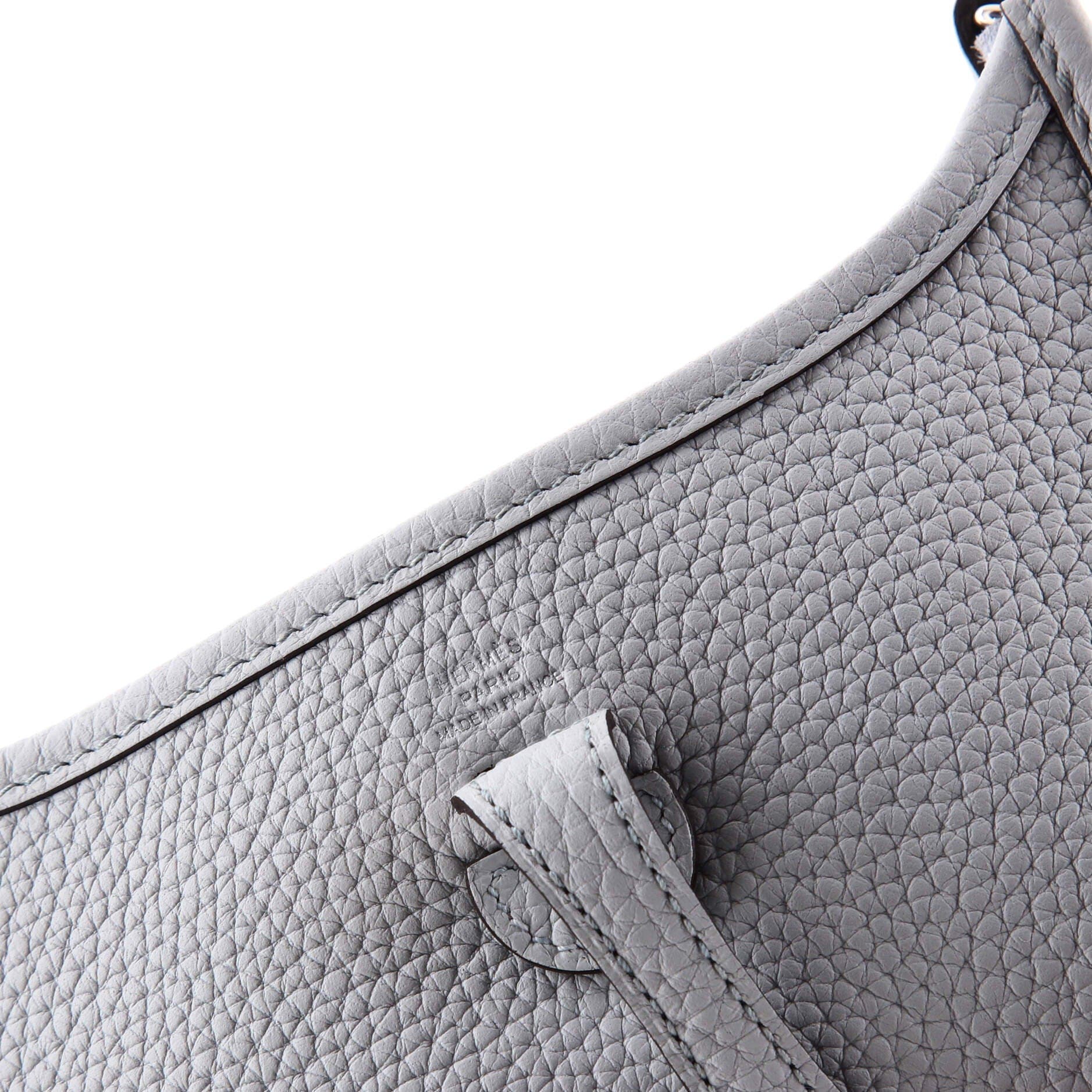 Pre-Owned Hermes Evelyne Bag Gen III Clemence TPM, Alternate, color, Bleu Pale